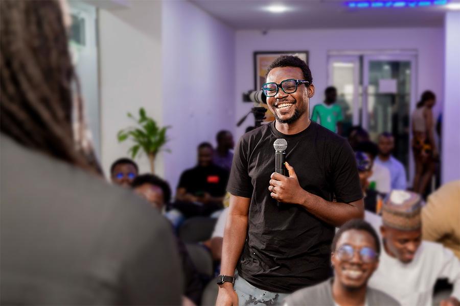 Dumebi Iwuchukwu at an event